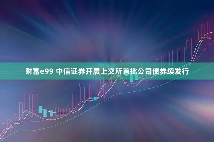 财富e99 中信证券开展上交所首批公司债券续发行